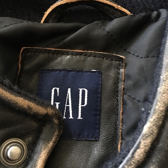 Gap MOTO Leather Jacket - Picture 2 of 8